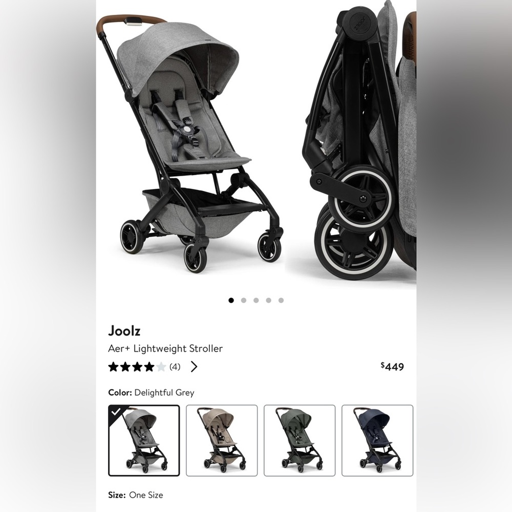 COPY - Brand New Grey Joolz Aer+ Lightweight Stroller